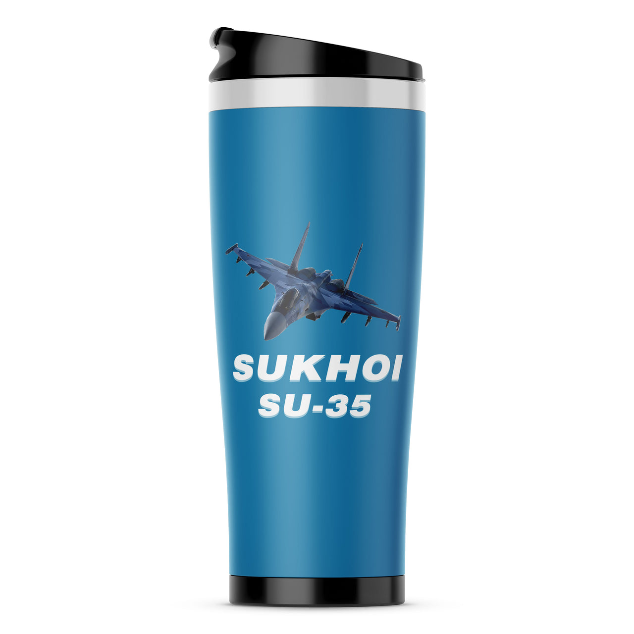 The Sukhoi SU-35 Designed Stainless Steel Travel Mugs