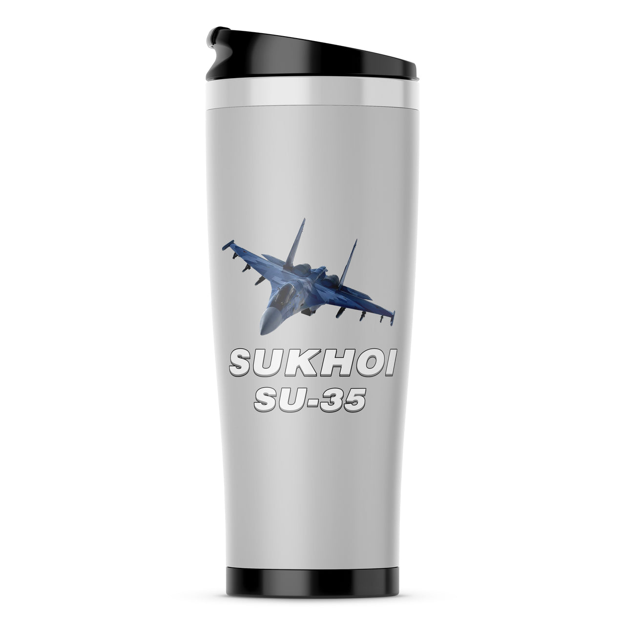 The Sukhoi SU-35 Designed Stainless Steel Travel Mugs