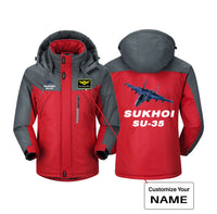 Thumbnail for The Sukhoi SU-35 Designed Thick Winter Jackets