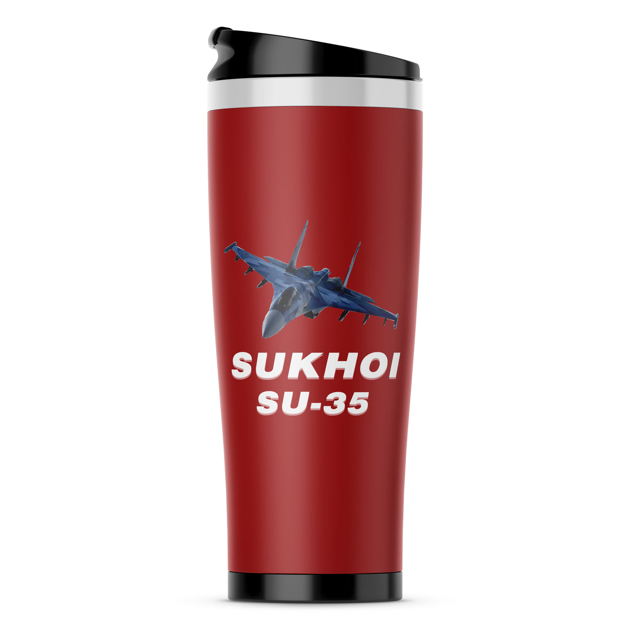 The Sukhoi SU-35 Designed Stainless Steel Travel Mugs