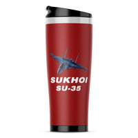 Thumbnail for The Sukhoi SU-35 Designed Stainless Steel Travel Mugs