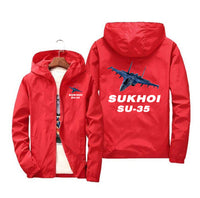 Thumbnail for The Sukhoi SU-35 Designed Windbreaker Jackets