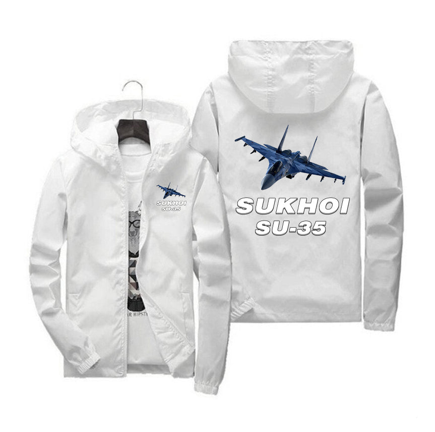 The Sukhoi SU-35 Designed Windbreaker Jackets
