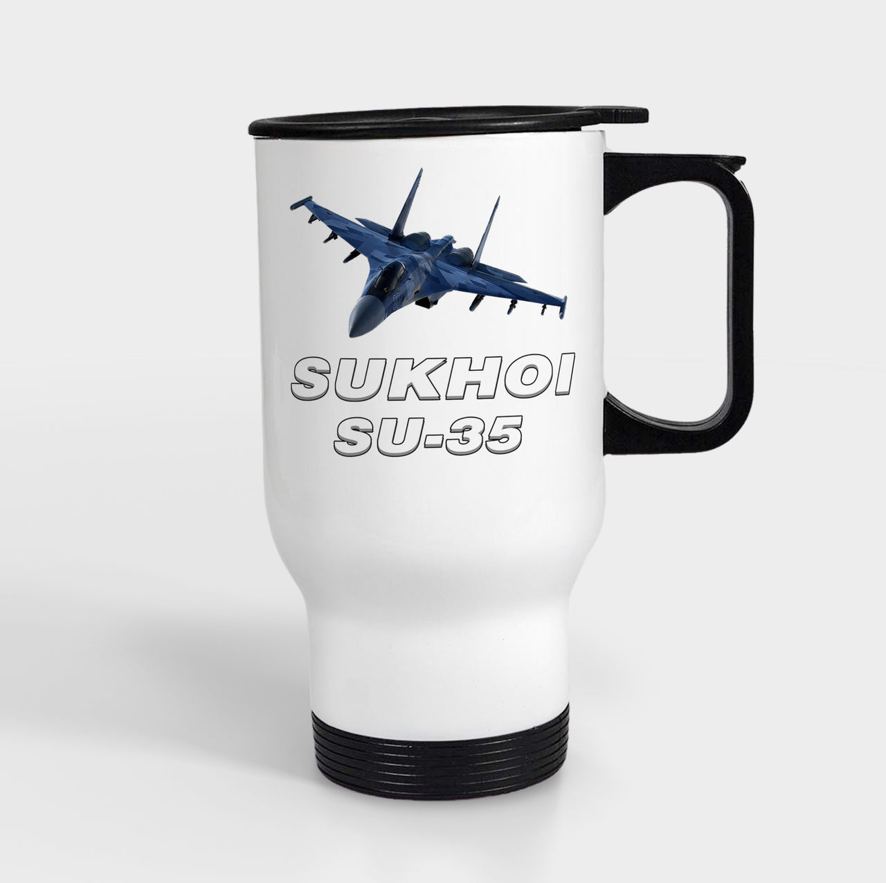 The Sukhoi SU-35 Designed Travel Mugs (With Holder)