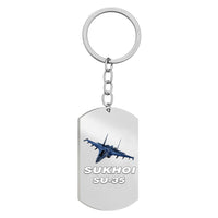 Thumbnail for The Sukhoi SU-35 Designed Stainless Steel Key Chains (Double Side)