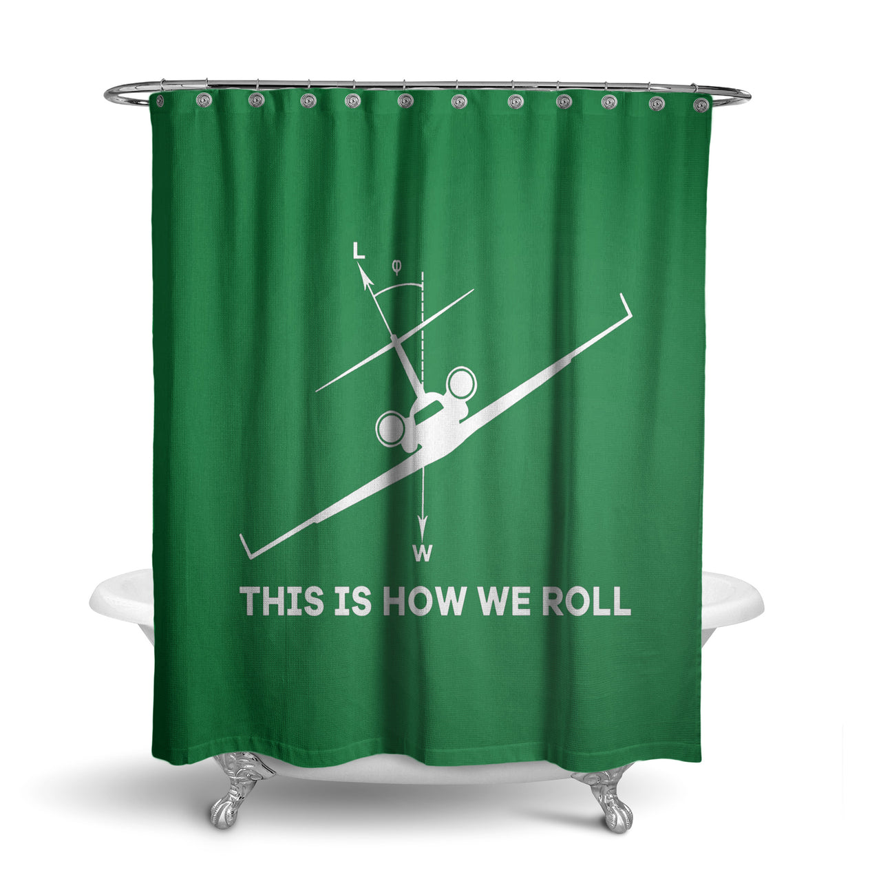 This is How We Roll Designed Shower Curtains