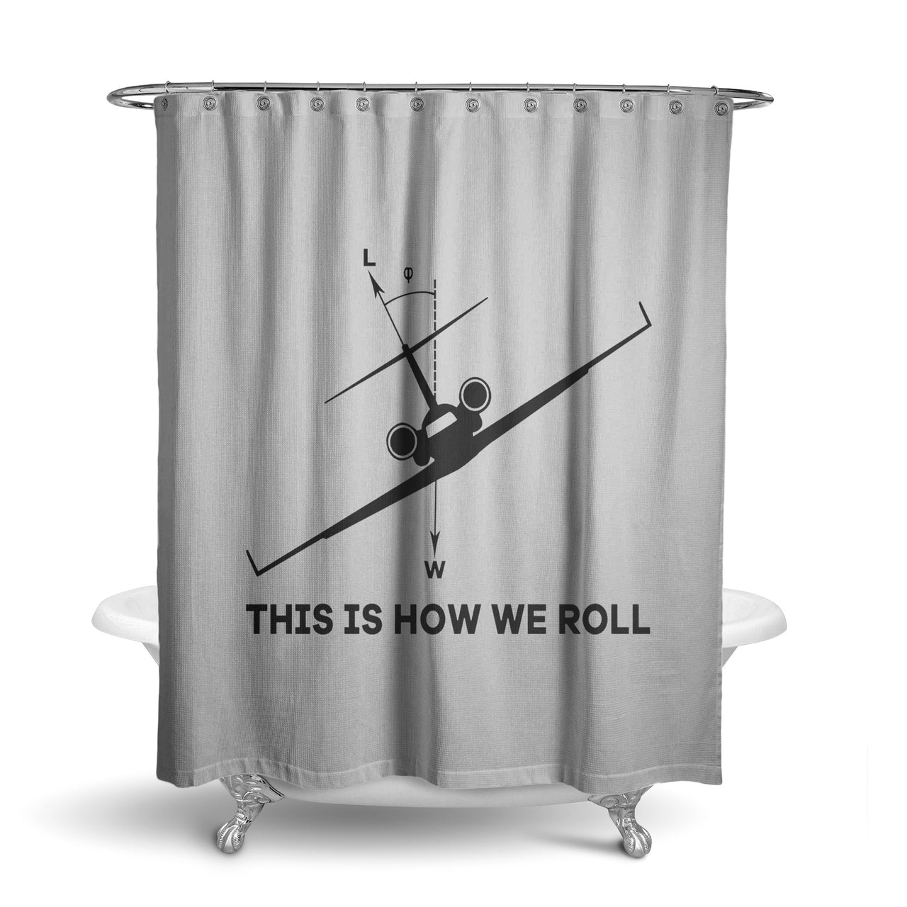 This is How We Roll Designed Shower Curtains