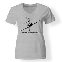 Thumbnail for This is How We Roll Designed V-Neck T-Shirts