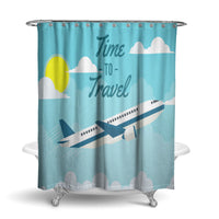 Thumbnail for Time to Travel Designed Shower Curtains