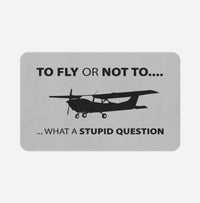 Thumbnail for To Fly or Not To What a Stupid Question Designed Bath Mats
