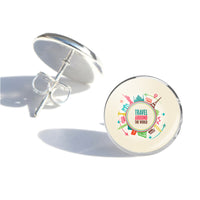 Thumbnail for Travel Around The World Designed Stud Earrings