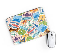 Thumbnail for Travel Icons Designed Mouse Pads