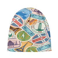 Thumbnail for Travel Icons Designed Knit 3D Beanies