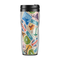 Thumbnail for Travel Icons Designed Travel Mugs