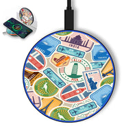 Thumbnail for Travel Icons Designed Wireless Chargers