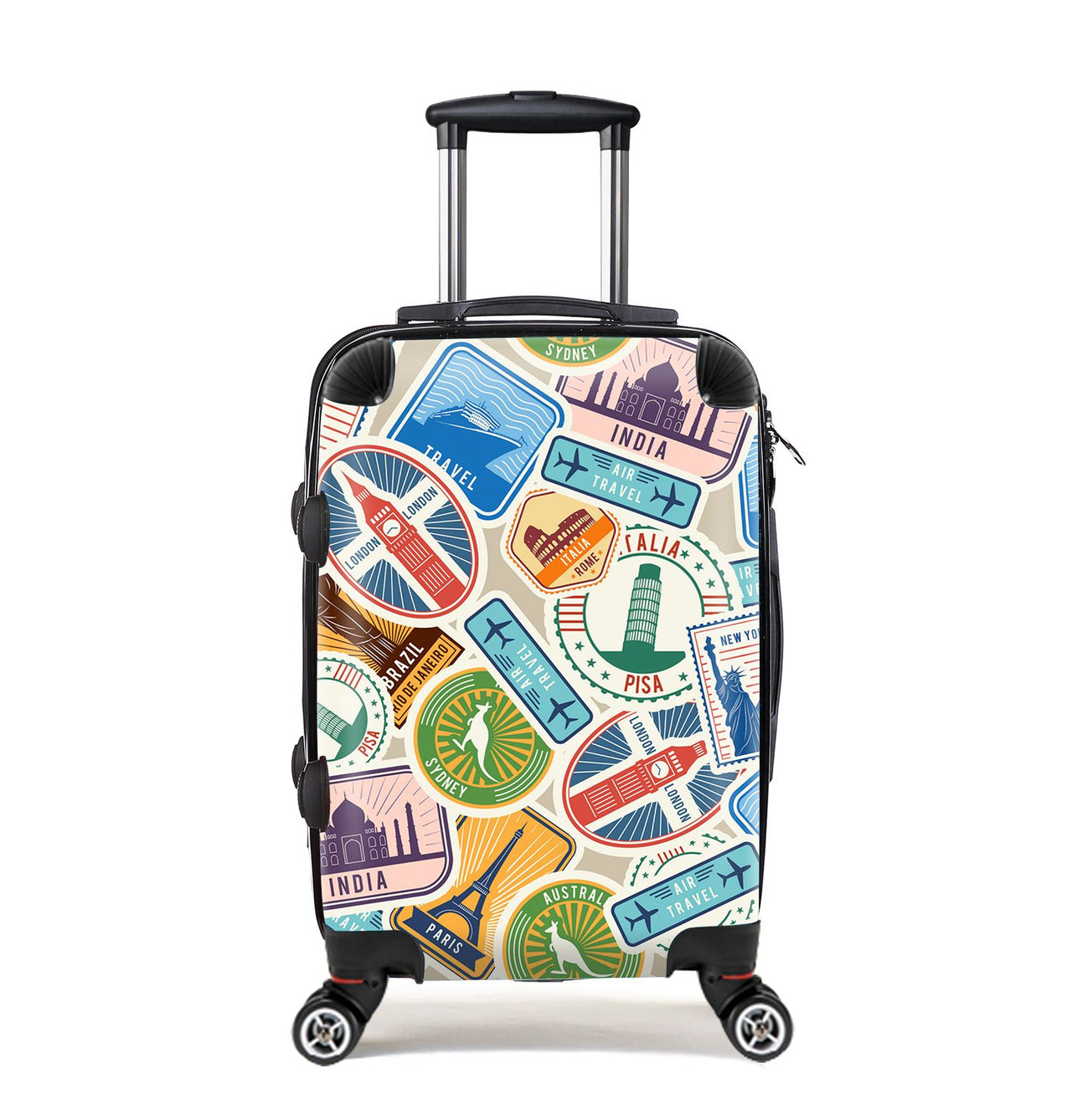 Travel Icons Designed Cabin Size Luggages