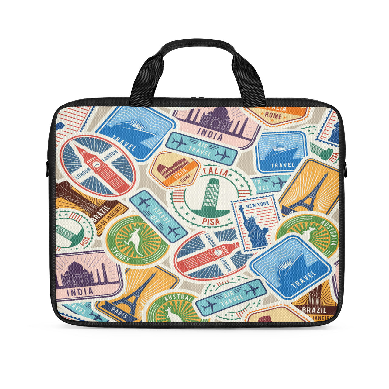 Travel Icons Designed Laptop & Tablet Bags