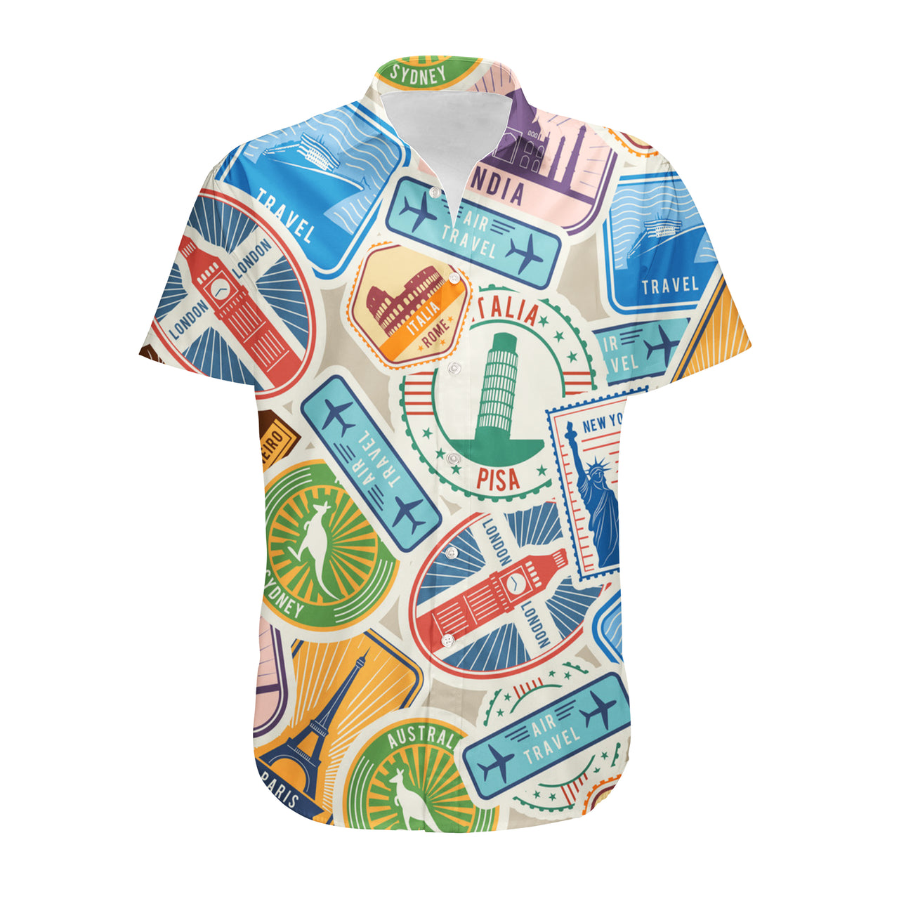 Travel Stickers Designed 3D Shirts