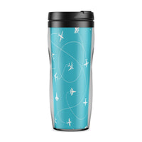 Thumbnail for Travel The The World By Plane Designed Plastic Travel Mugs