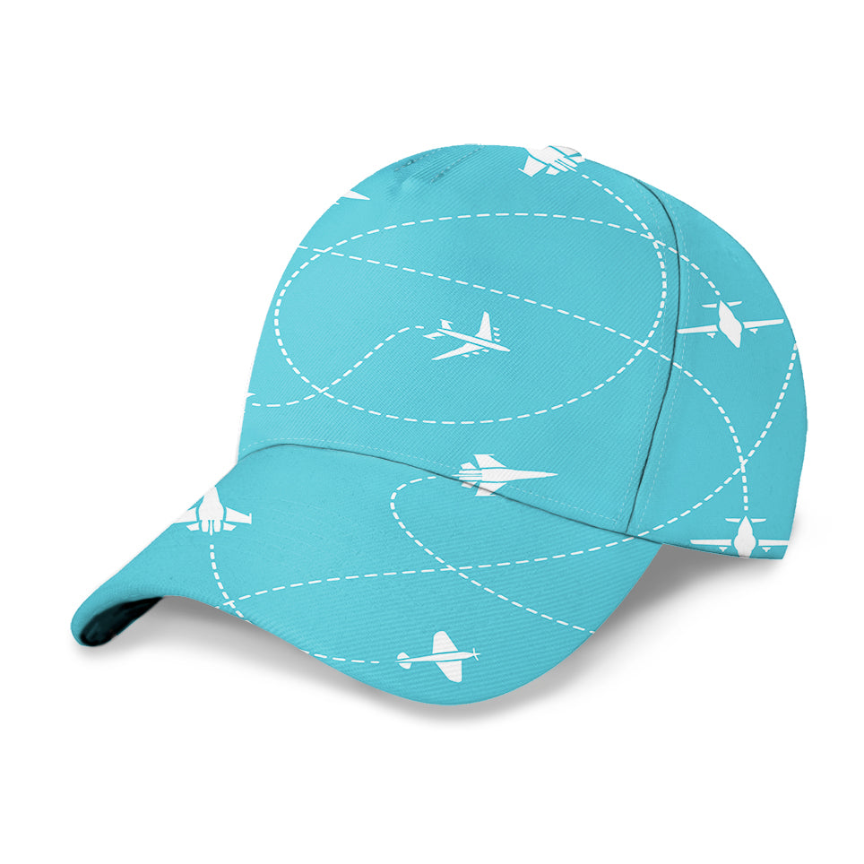 Travel The The World By Plane  Designed 3D Peaked Cap