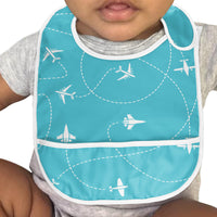 Thumbnail for Travel The The World By Plane Designed Baby Bib