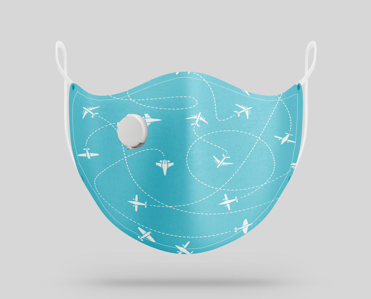 Travel The World By Plane Designed Face Masks