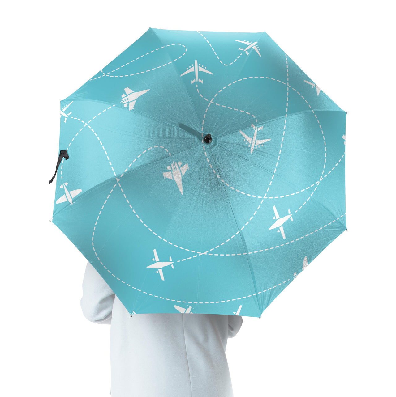 Travel The World By Plane Designed Umbrella