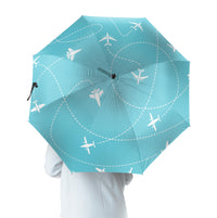 Thumbnail for Travel The World By Plane Designed Umbrella
