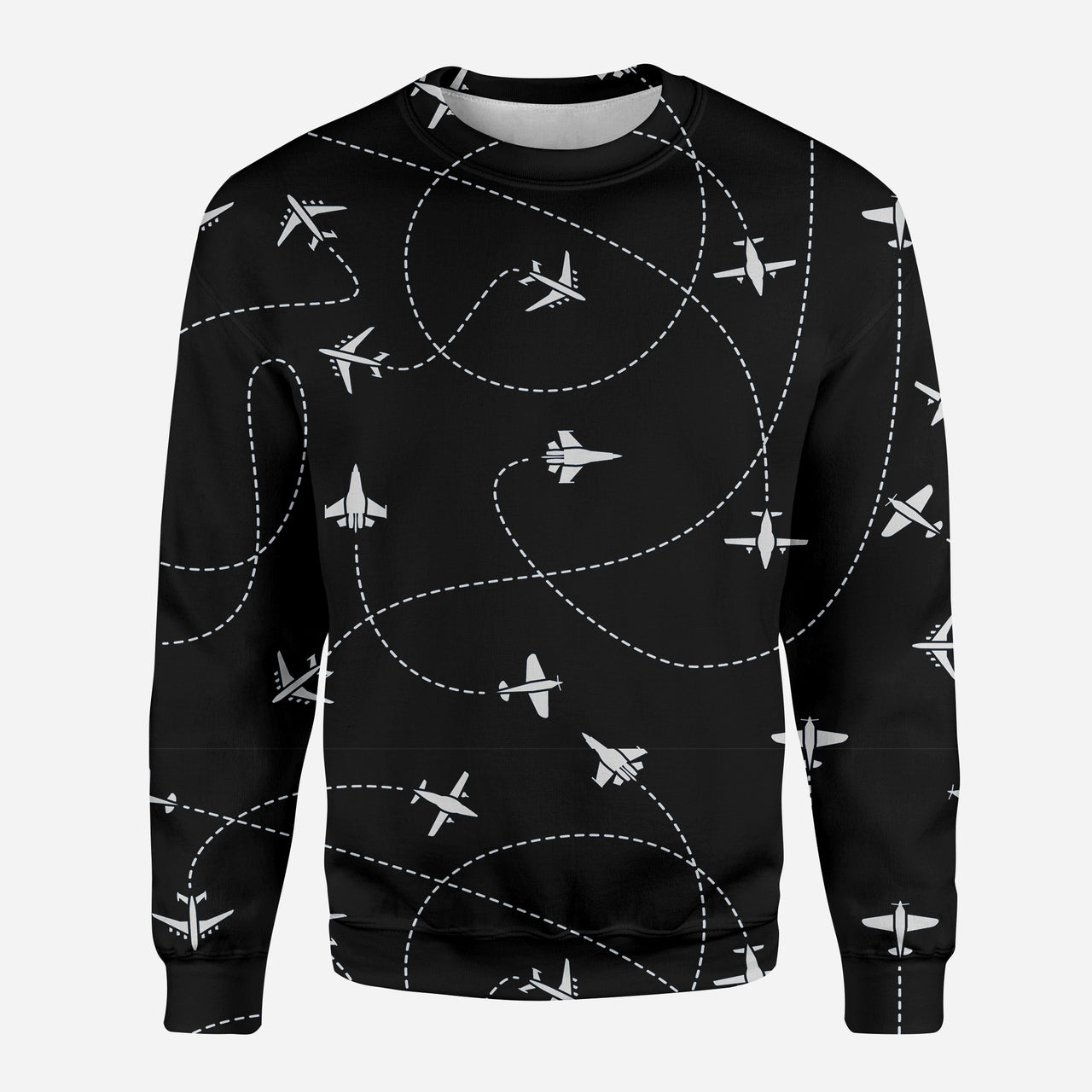 Travel The World By Plane (Black) Designed 3D Sweatshirts