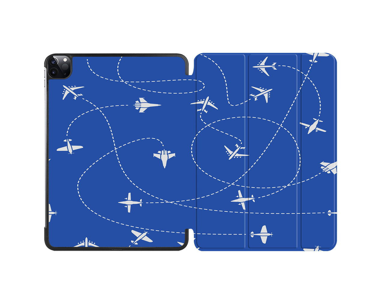 Travel The World By Plane (Blue) Designed iPad Cases