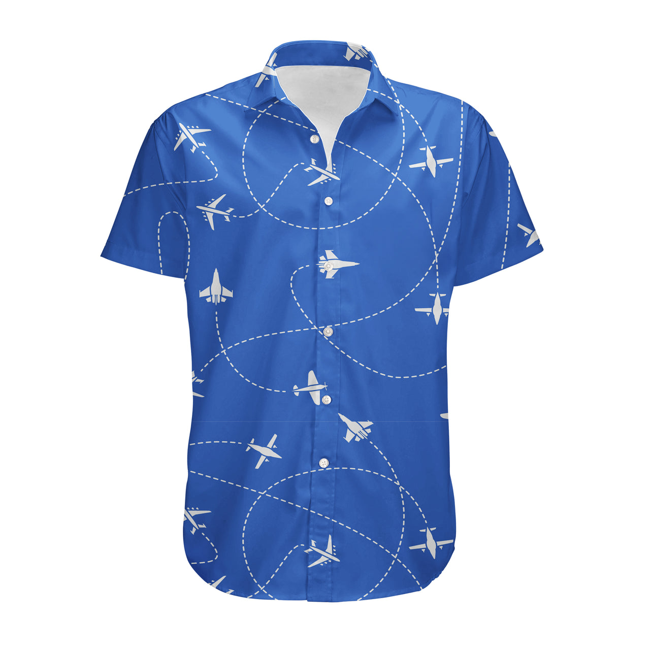 Travel The World By Plane (Blue) Designed 3D Shirts