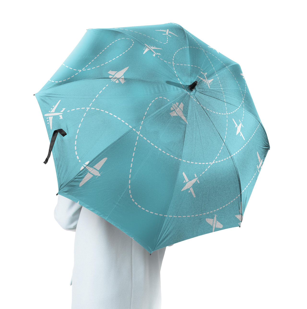 Travel The World By Plane Designed Umbrella