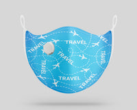 Thumbnail for Travel & Planes Designed Face Masks