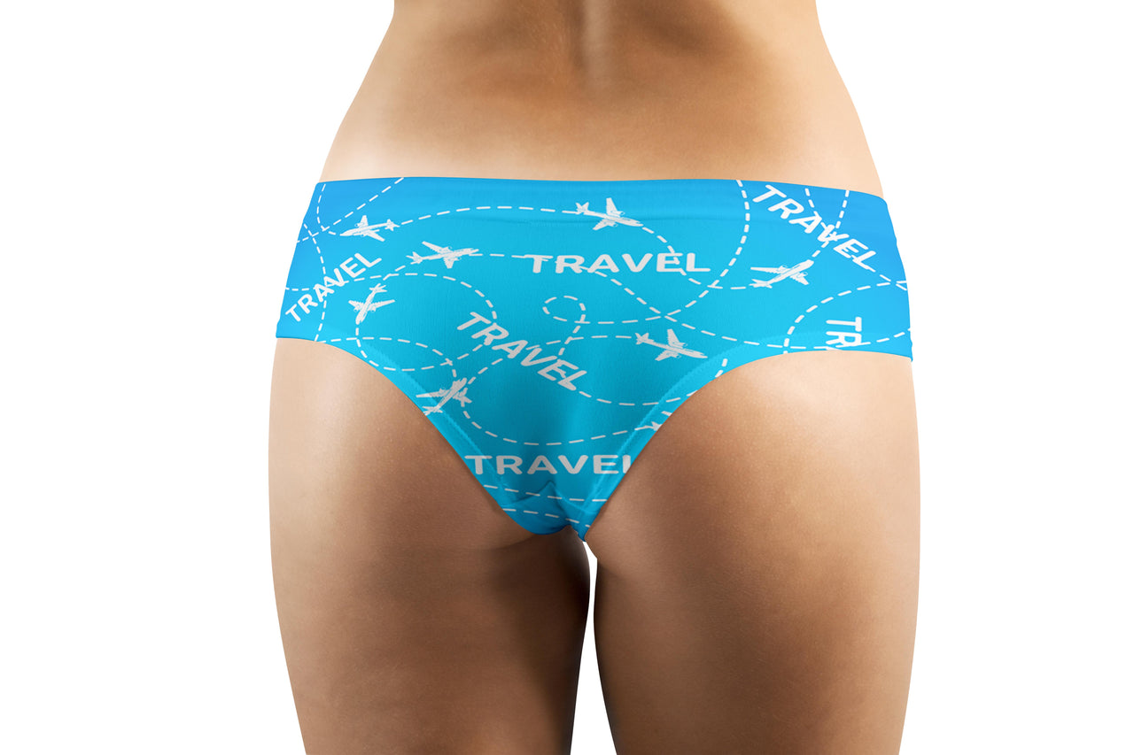 Travel & Planes Designed Women Panties & Shorts