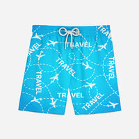 Thumbnail for Travel & Planes Designed Swim Trunks & Shorts