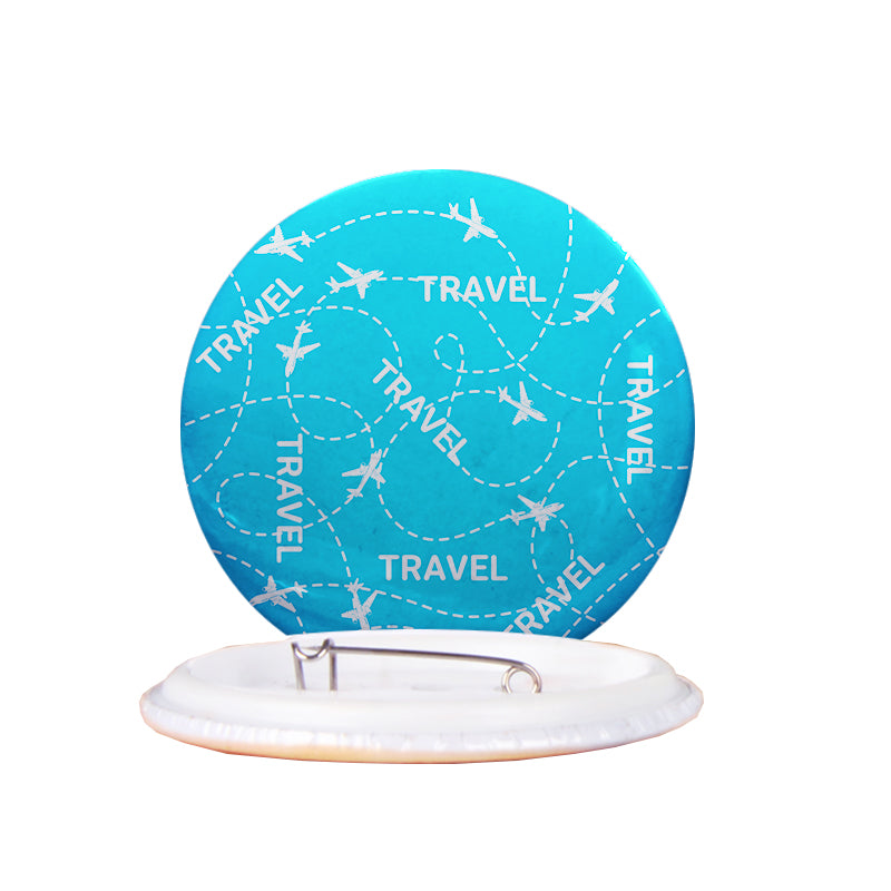 Travel & Planes Designed Pins