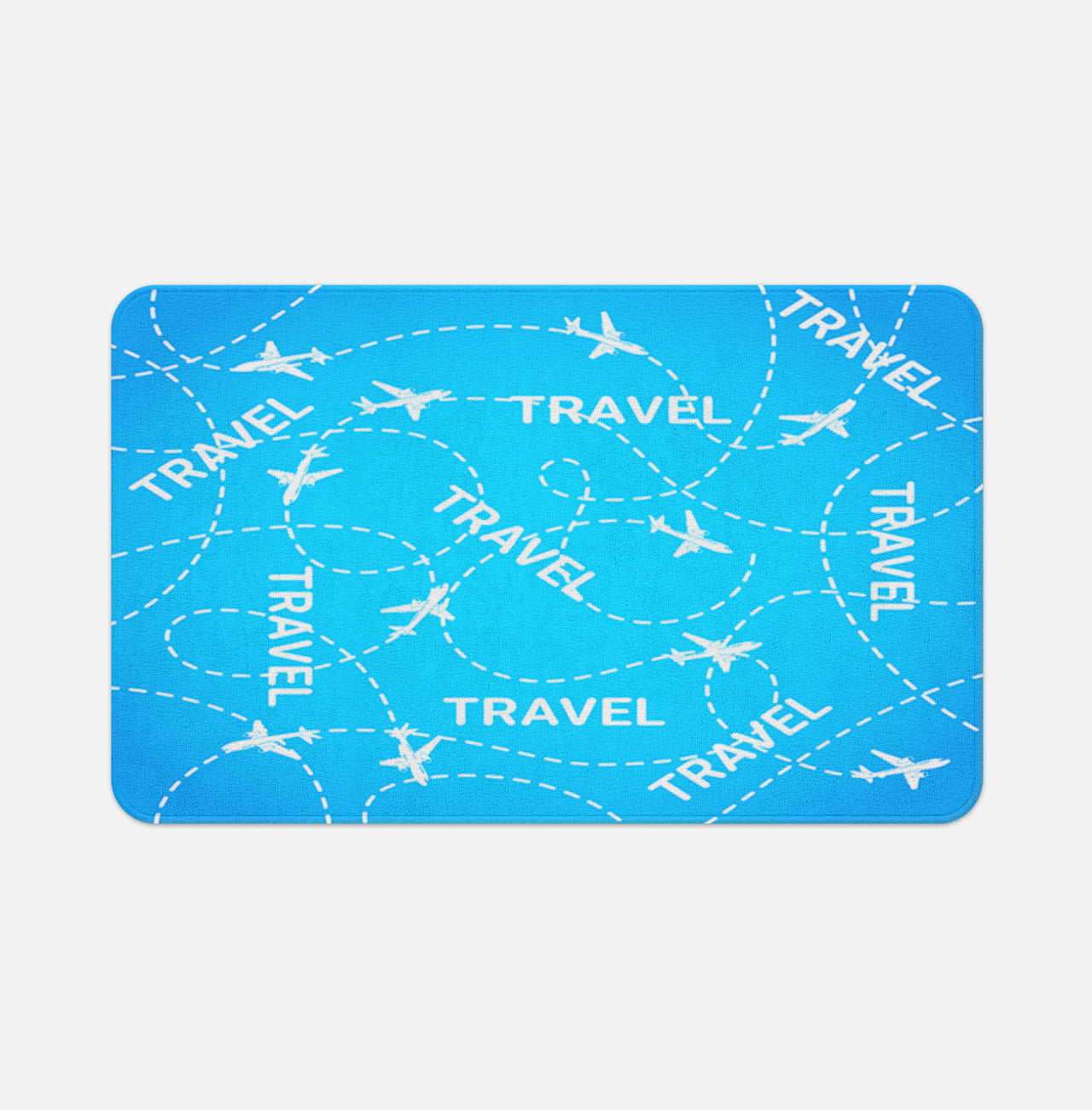 Travel & Planes Designed Bath Mats