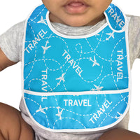 Thumbnail for Travel & Planes Designed Baby Bib
