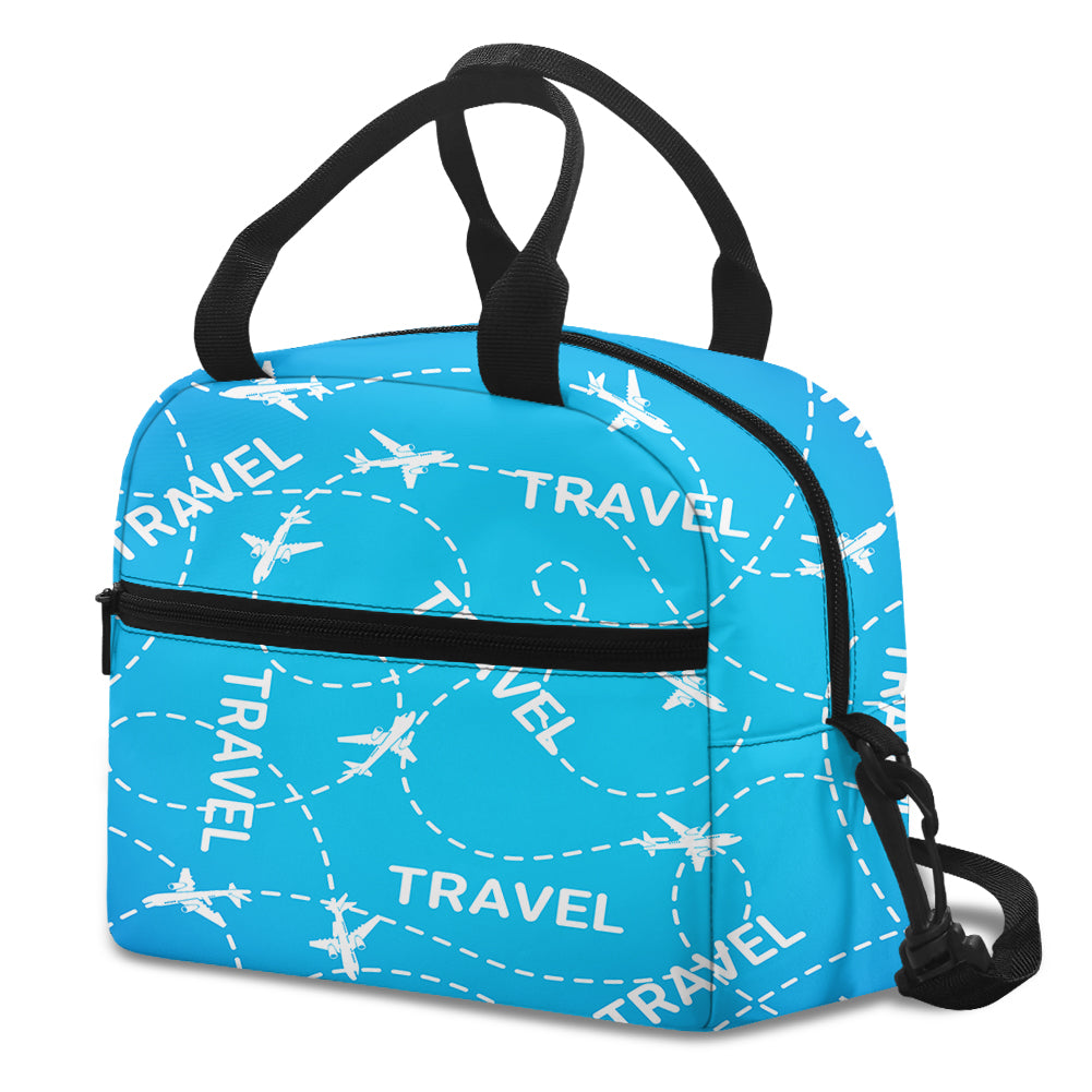 Travel & Planes Designed Lunch Bags