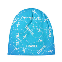 Thumbnail for Travel & Planes Designed Knit 3D Beanies