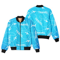 Thumbnail for Travel & Planes Designed 3D Pilot Bomber Jackets