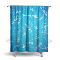 Thumbnail for Travel & Planes Designed Shower Curtains