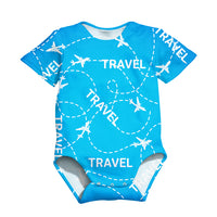 Thumbnail for Travel & Planes Designed 3D Baby Bodysuits