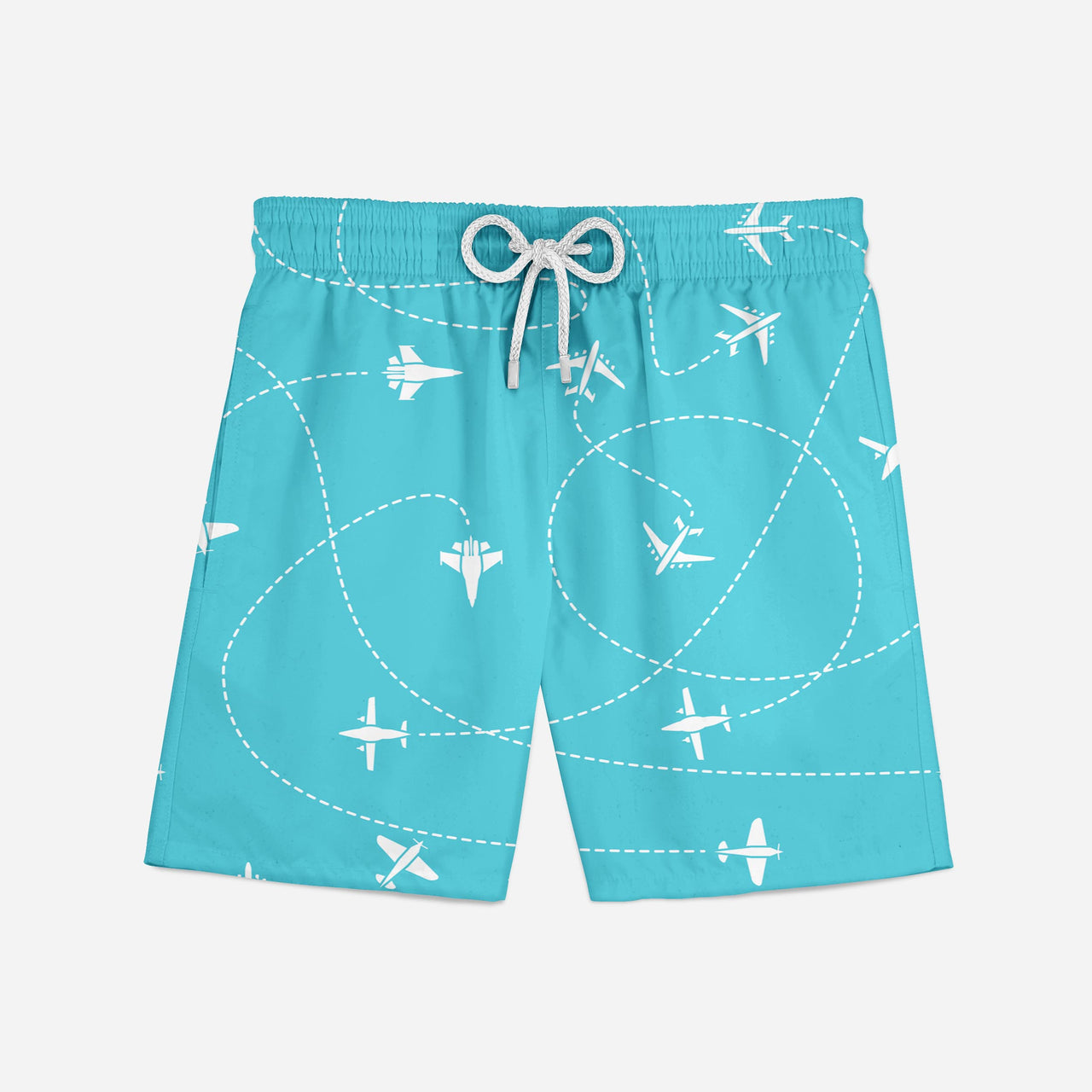 Travel The World By Plane Designed Swim Trunks & Shorts