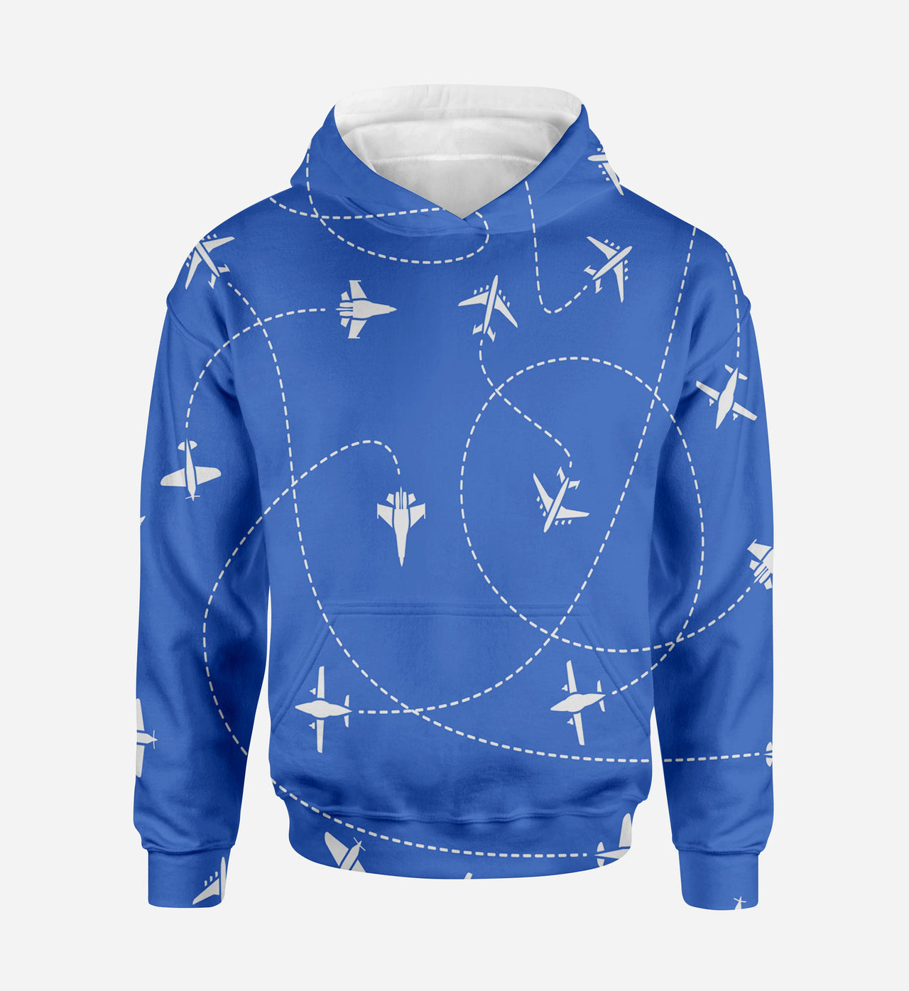 Travel The World By Plane (Blue) Printed 3D Hoodies