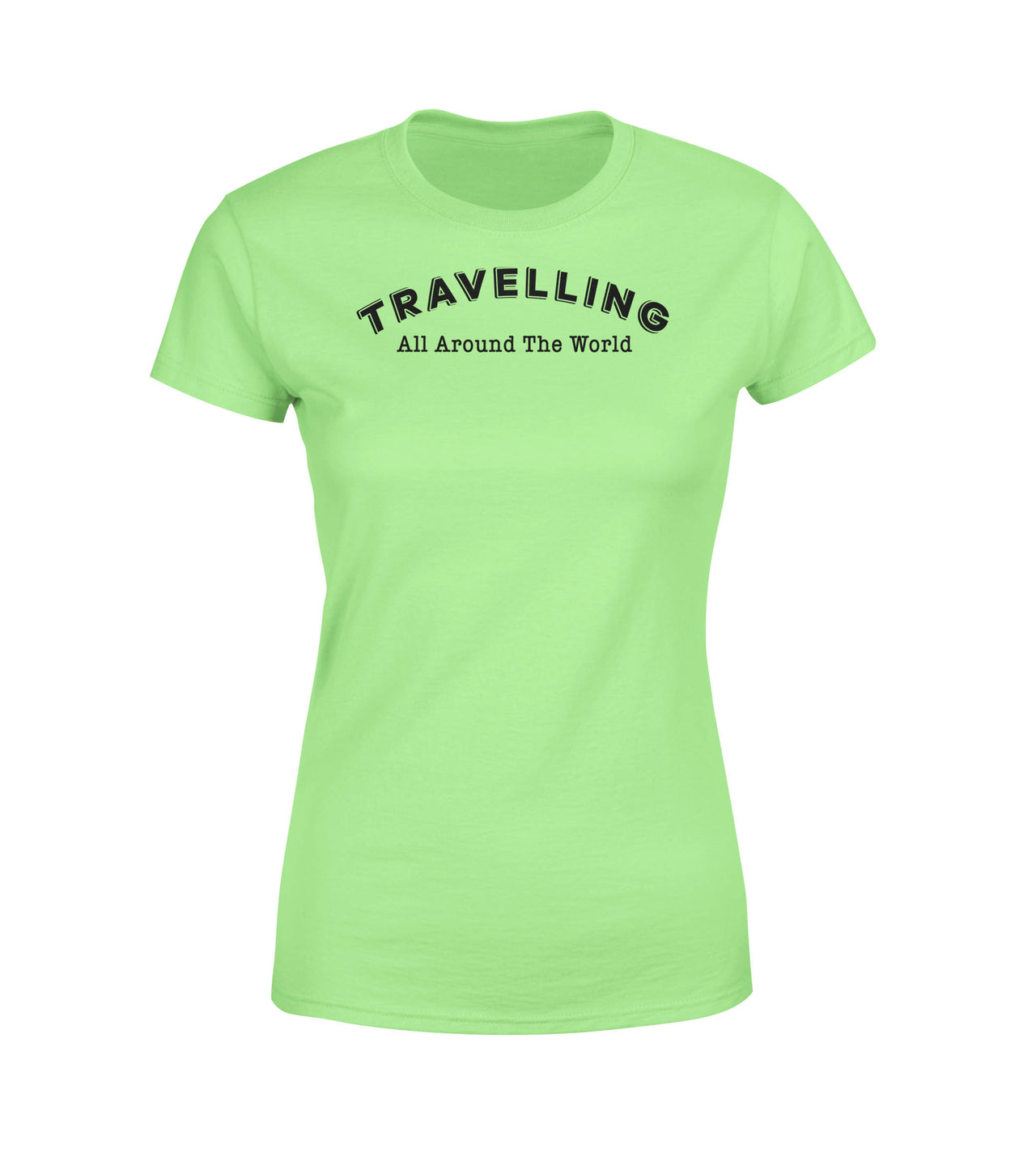 Travelling All Around The World Designed Women T-Shirts