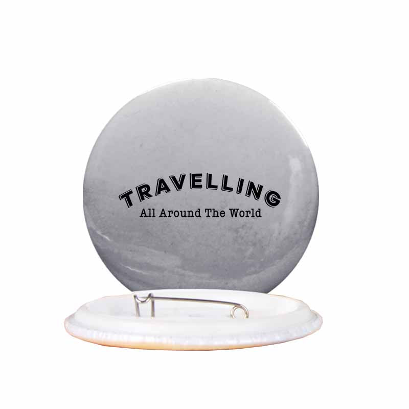 Travelling All Around The World Designed Pins