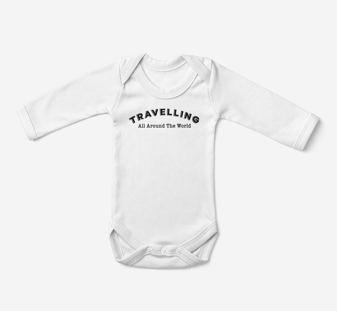 Travelling All Around The World Designed Baby Bodysuits