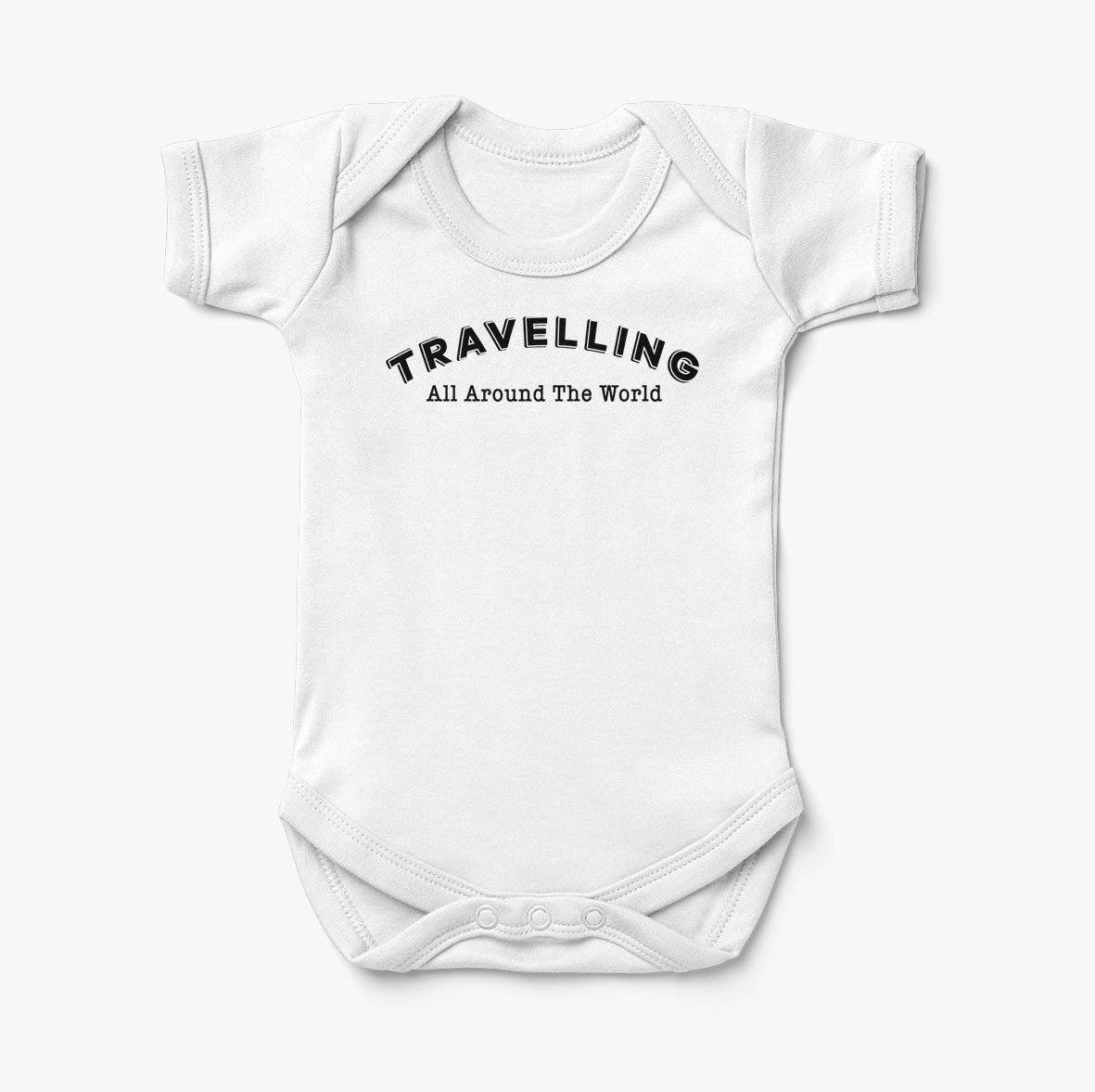Travelling All Around The World Designed Baby Bodysuits