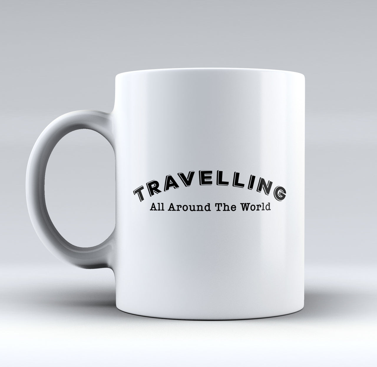 Travelling All Around The World Designed Mugs